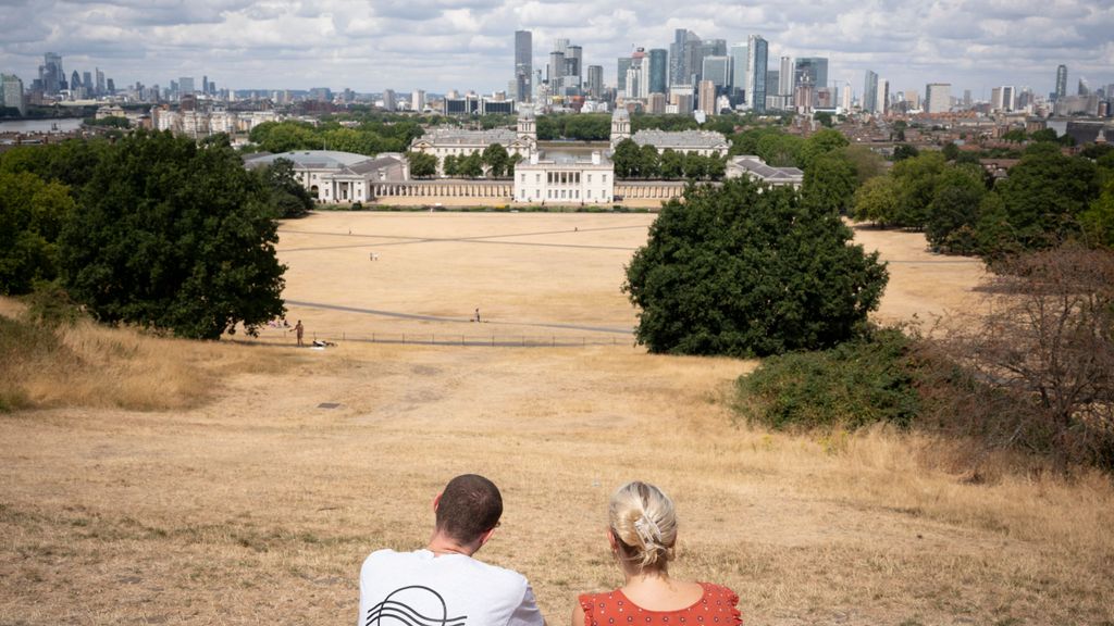Sequía en Londres el 4 de agosto. Reino Unido vive una ola de calor sin precedentes