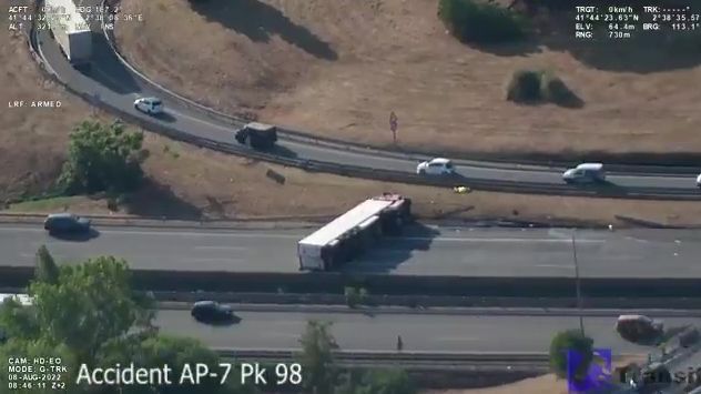 Muere un camionero en un accidente de la AP-7