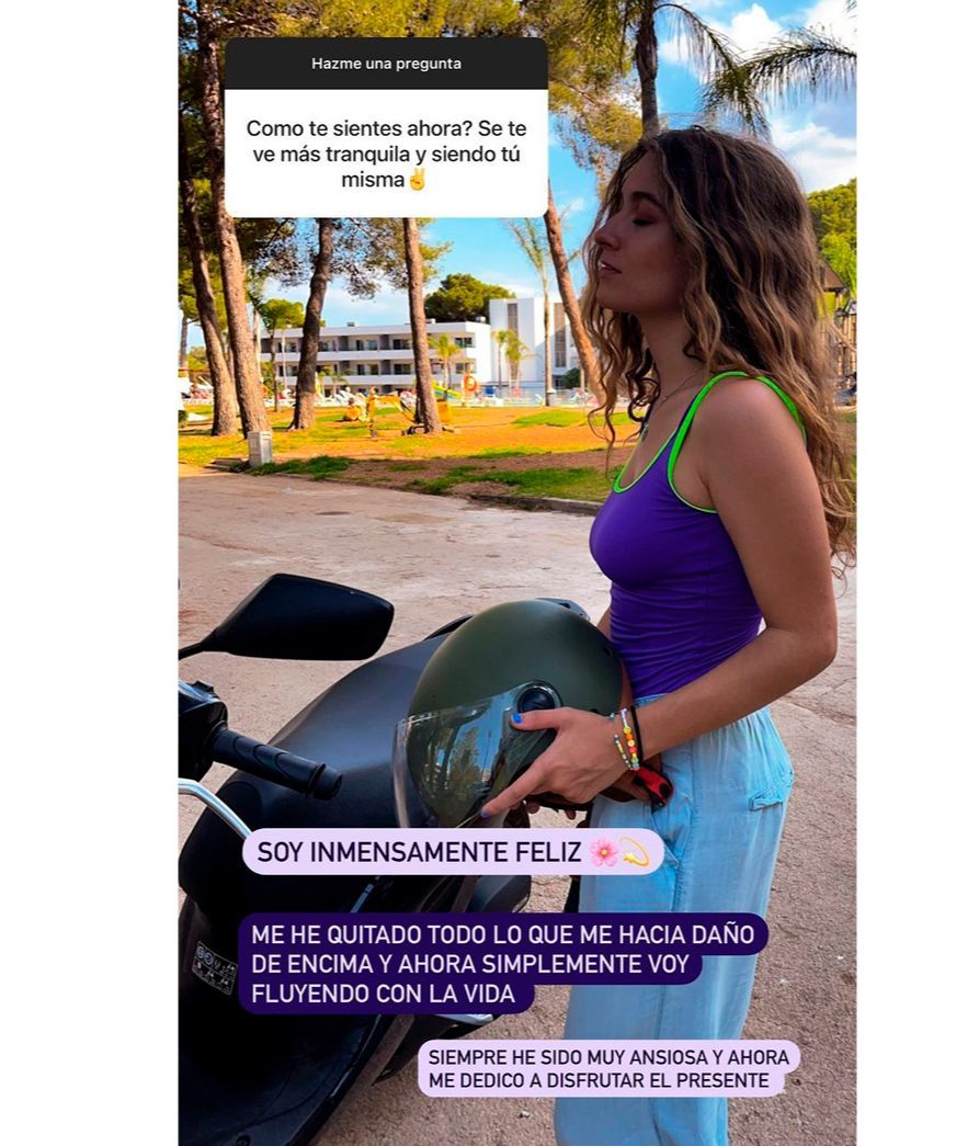 Carlota Boza ha aclarado ahora cómo afronta su vida