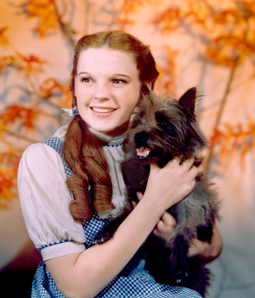 Judy Garland en 1939, como la protagonista de la película El mago de Oz