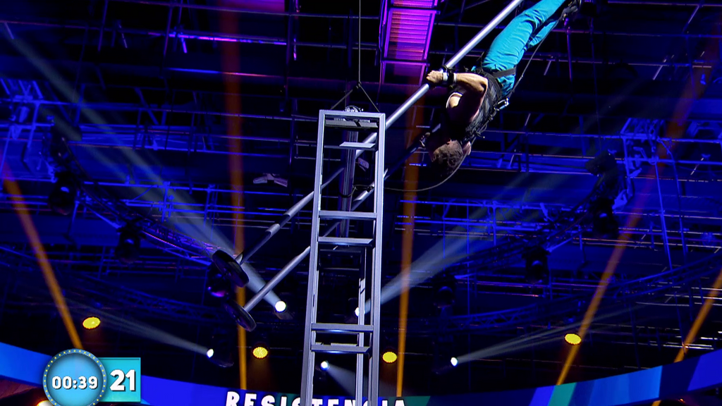 Ricky Merino, durante la prueba ‘Estrella 360°’