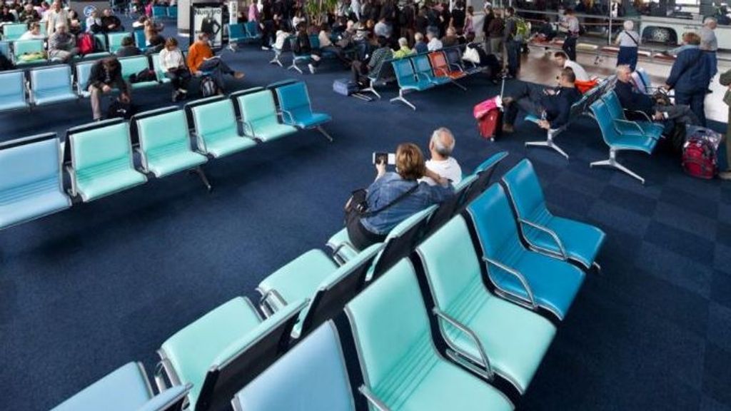 El aeropuerto de París en el Charles de Gaulle.