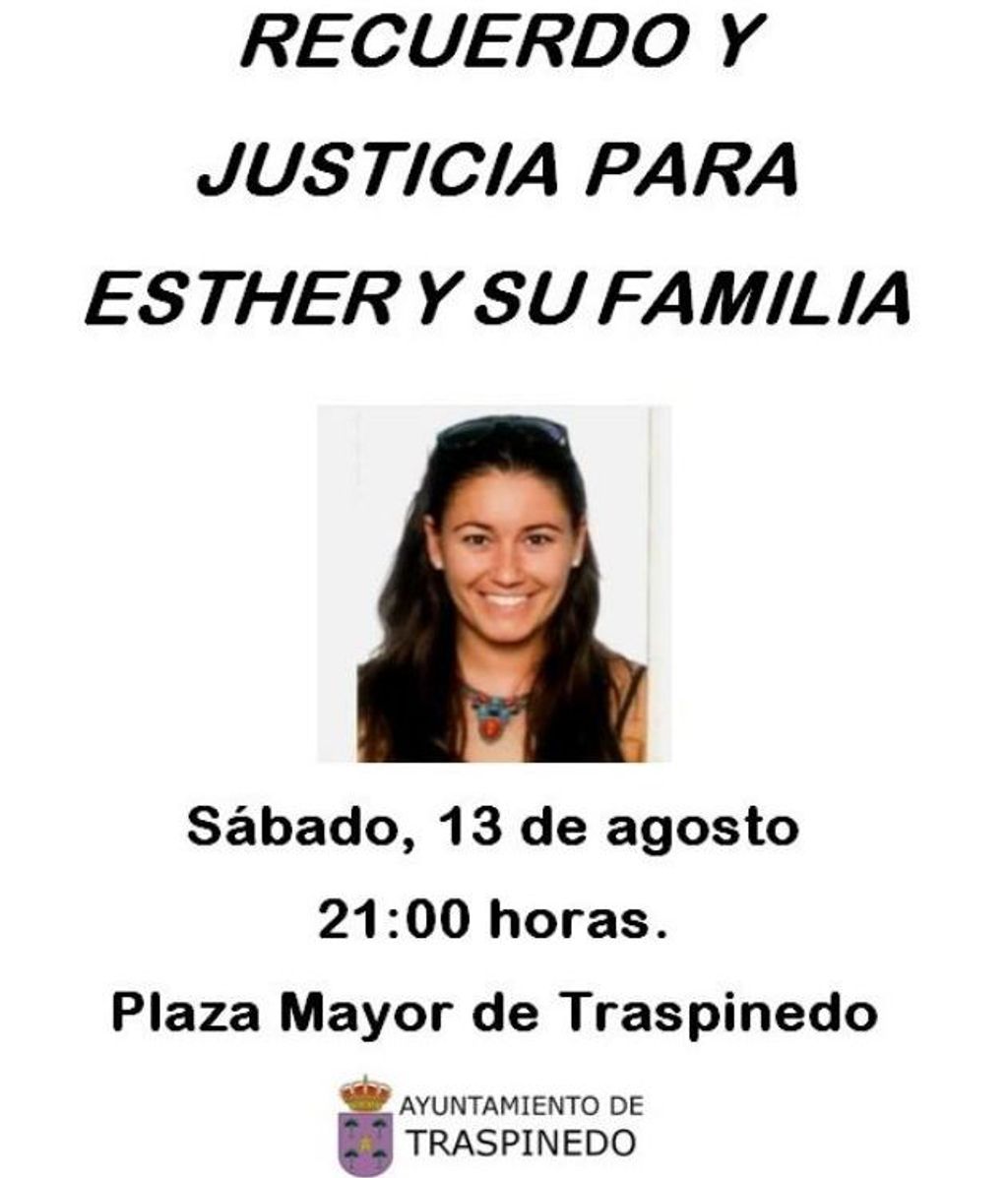 El Ayuntamiento de Traspinedo anuncia una concentración por Esther López
