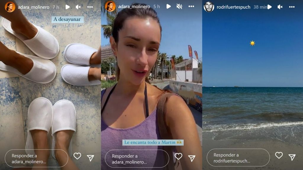 Adara Molinero y Rodri Fuertes disfrutan de sus vacaciones por separado tras su ruptura