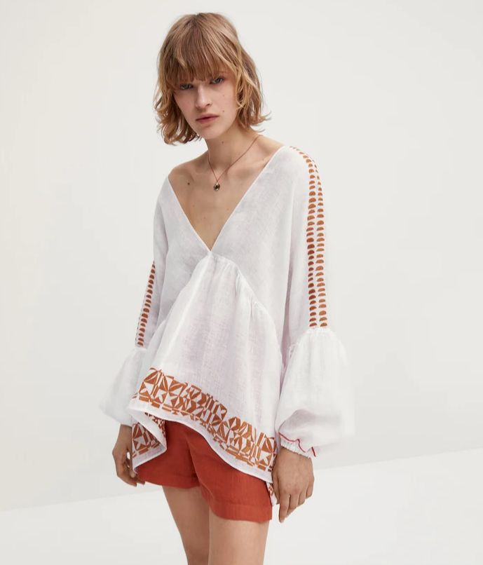 Camisa boho de Massimo Dutti