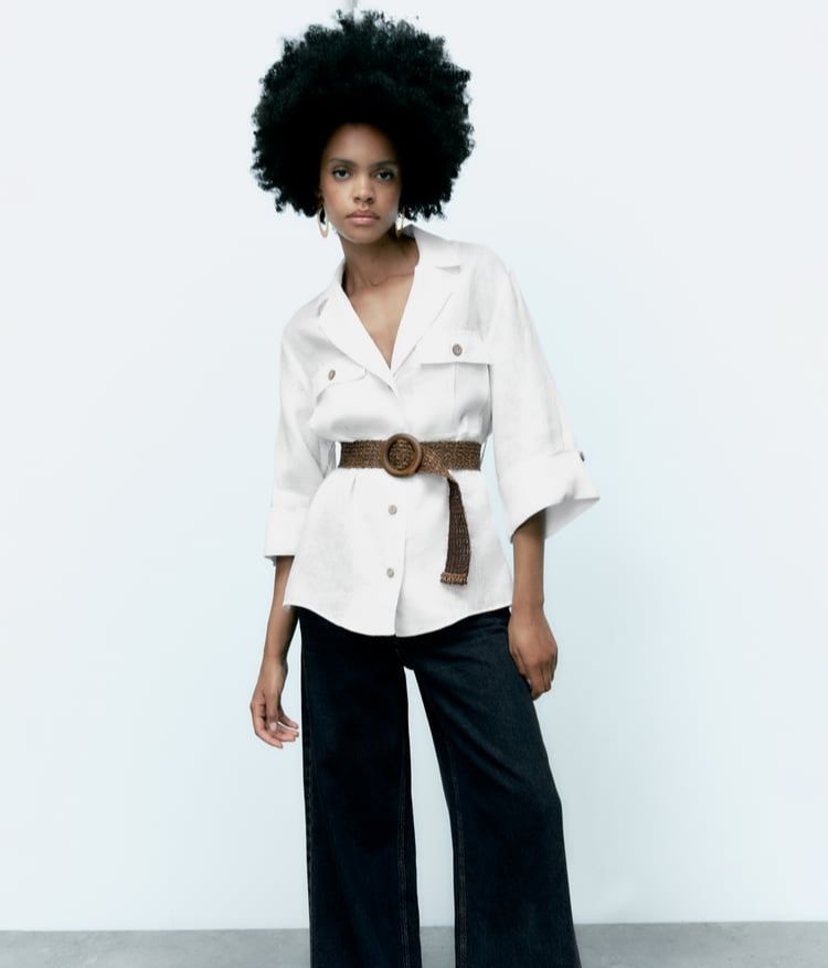 Camisa de Zara con cinturón