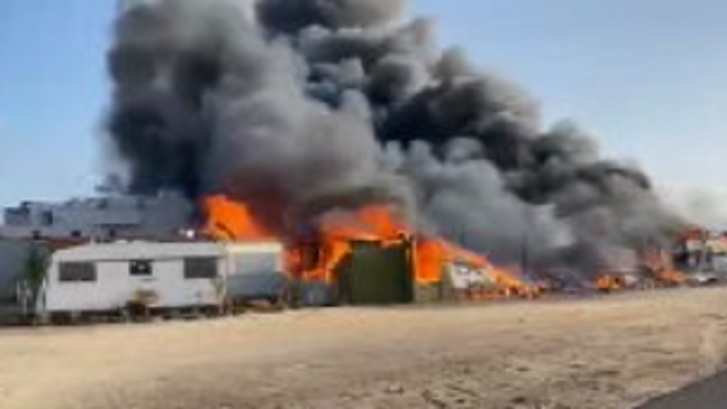 Incendio de autocaravanas
