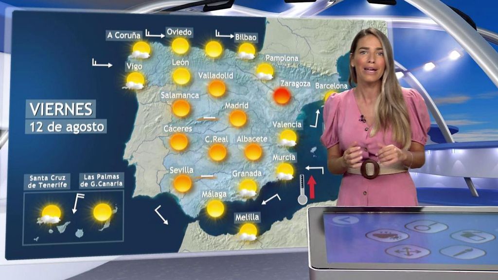 Más calor y tormentas vespertinas el viernes: el tiempo en España