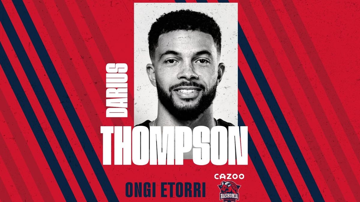 Darius Thompson es el nuevo fichaje del Baskonia Darius Thompson es el nuevo fichaje del Baskonia