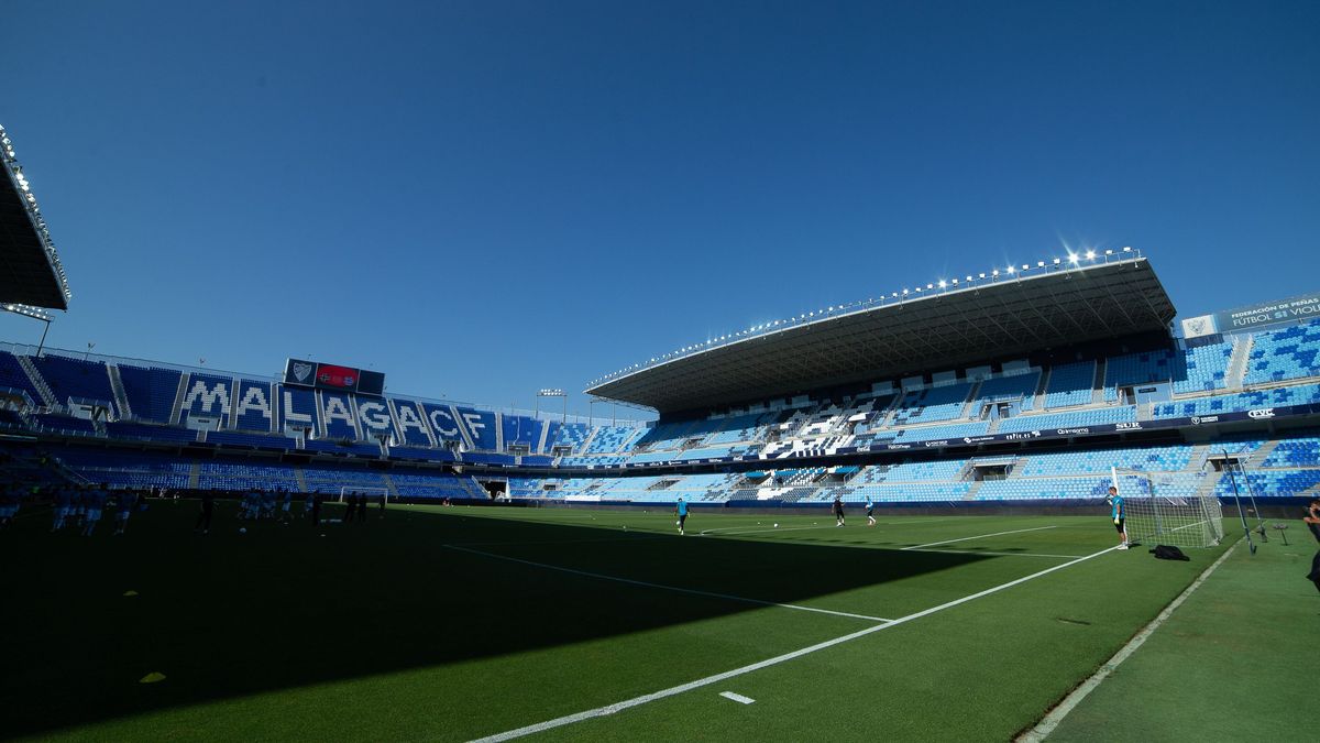 Estadio de la Rosaleda en Málaga