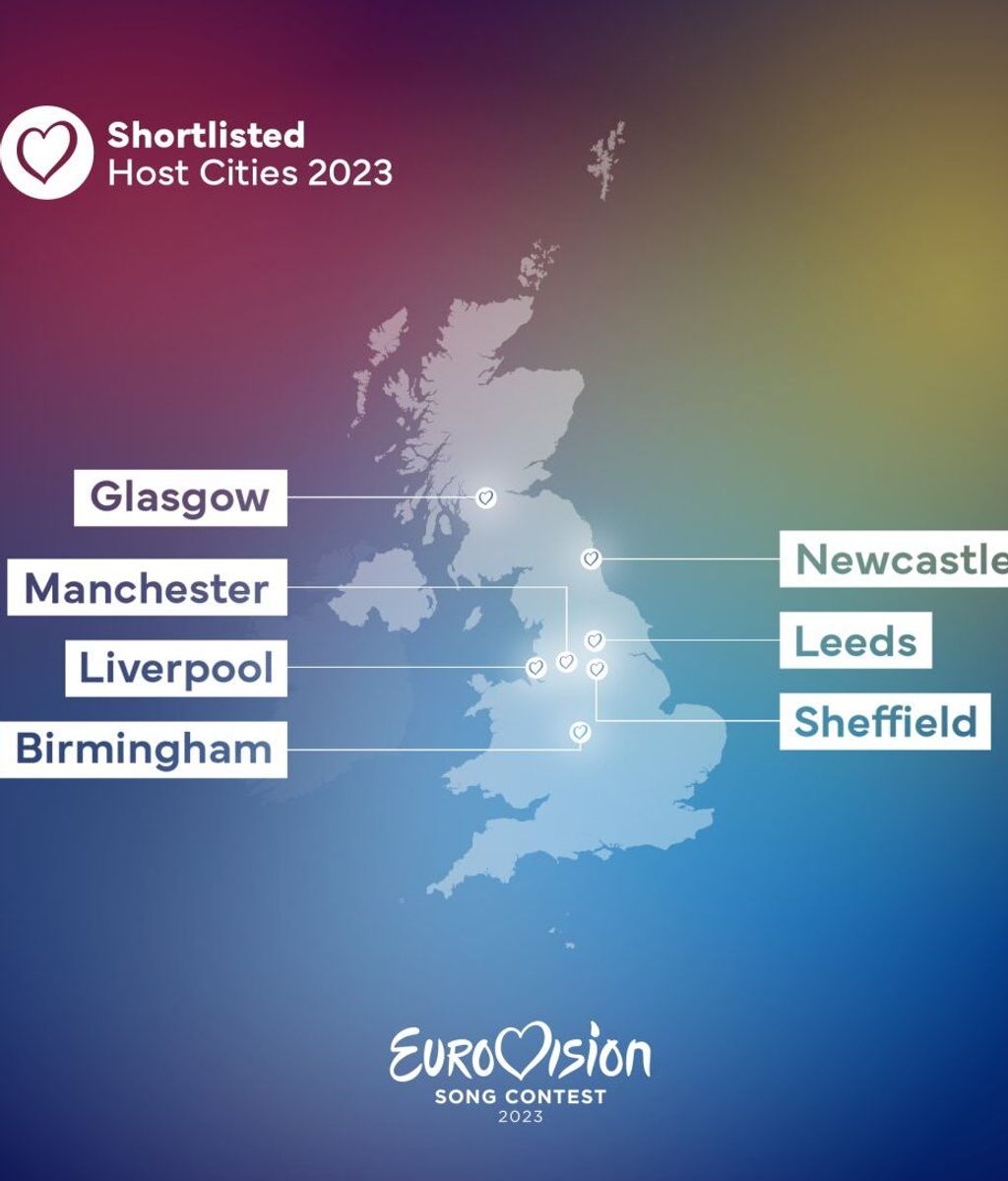 Siete ciudades aspiran a ser sede de Eurovisión 2023