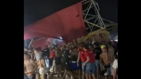 Un muerto y decenas de heridos al derrumbarse parte del escenario del Medusa Festival en Cullera