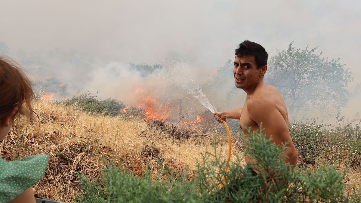 EuropaPress 4626457 vecinos localidad son evacuados 13 agosto 2022 anon moncayo zaragoza aragon EuropaPress 4626457 vecinos localidad son evacuados 13 agosto 2022 anon moncayo zaragoza aragon