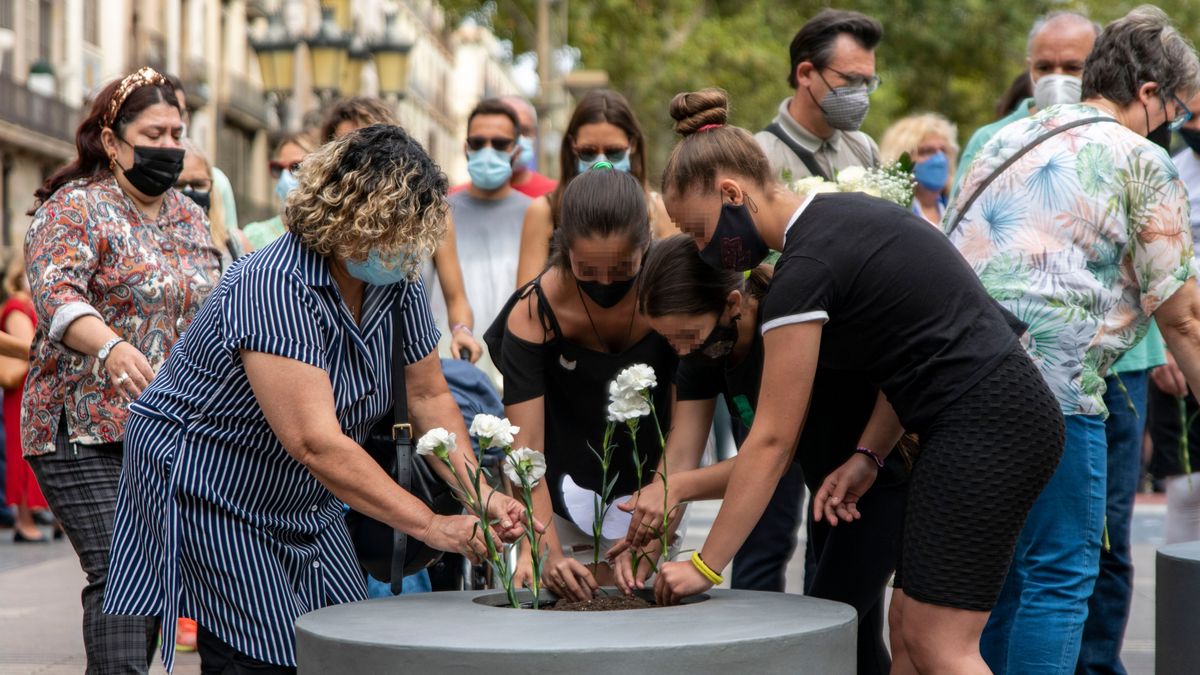 Homenaje de los atentados de Barcelona