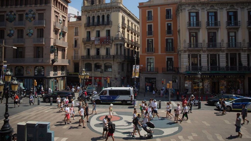 La Rambla de Barcelona, en agosto de 2022