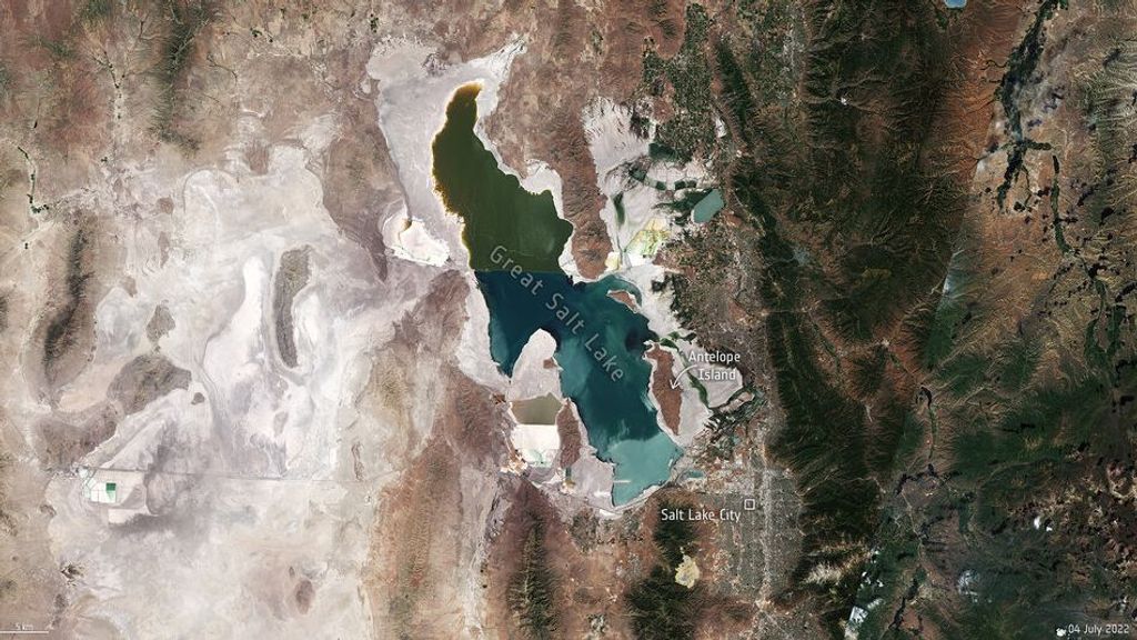 El Gran Lago Salado de Utah en 2022