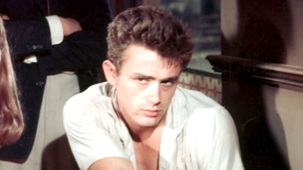 James Dean protagonizando "Al este del Eden"