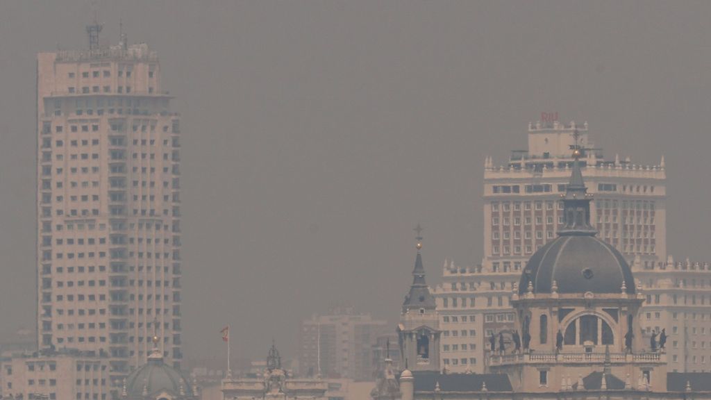La neblina y el humo en Madrid proviene de un incendio en Portugal