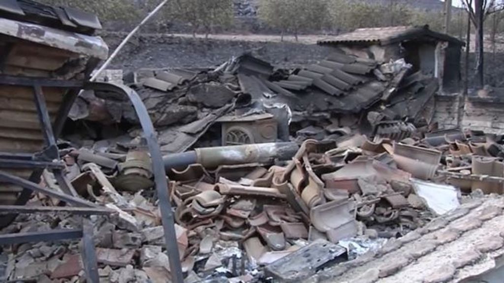 Los vecinos de Moncayo, en Zaragoza, lo han perdido todo por el incendio