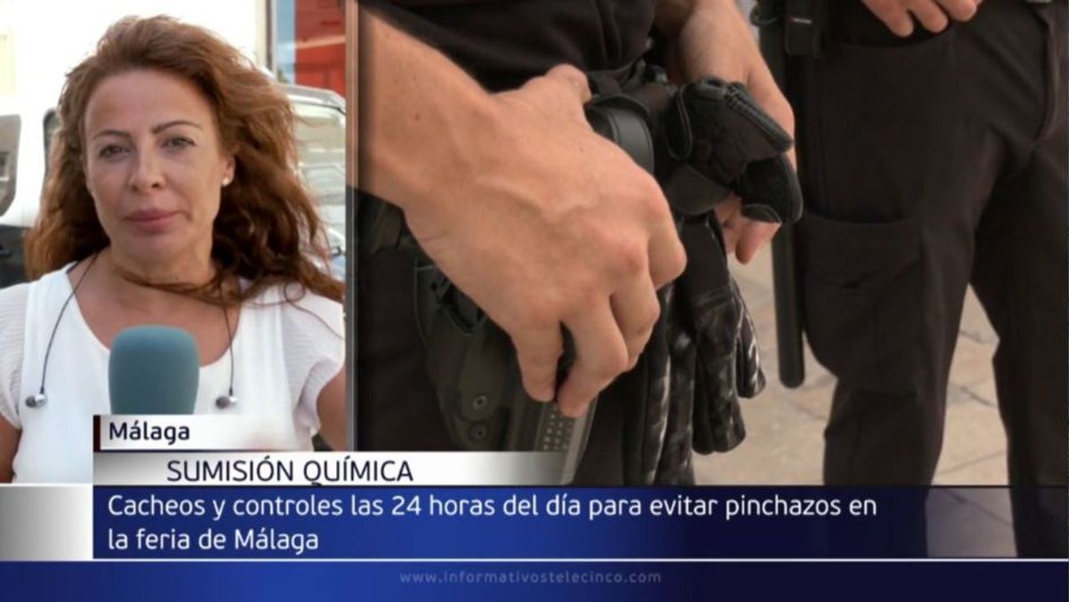 Policía Local de Málaga y Nacional componen un dispositivo de seguridad en la Feria de Málaga para, entre otras cosas, evitar los pinchazos