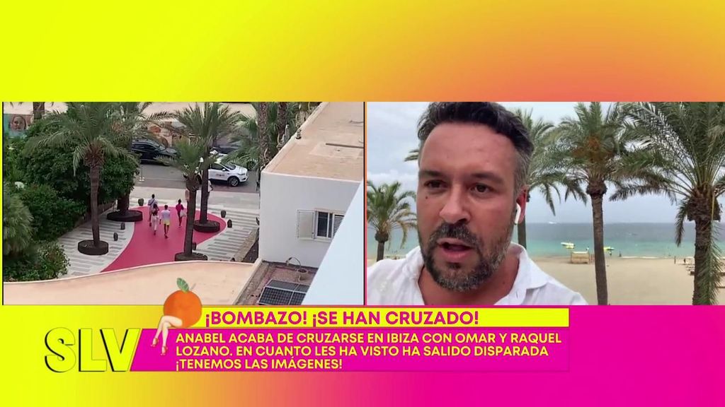 Anabel Pantoja coincide en un local de Ibiza con Omar Sánchez y Raquel Lozano