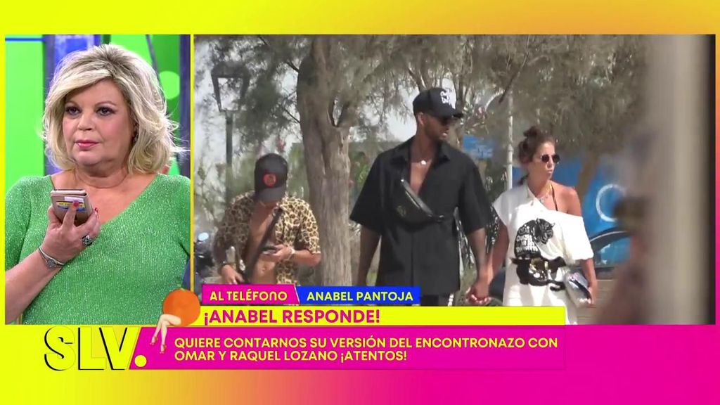 Anabel Pantoja llama en directo para contar su versión sobre su encuentro con Omar Sánchez y Raquel Lozano