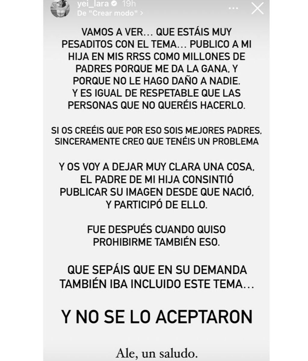 El comunicado de Jennifer Lara