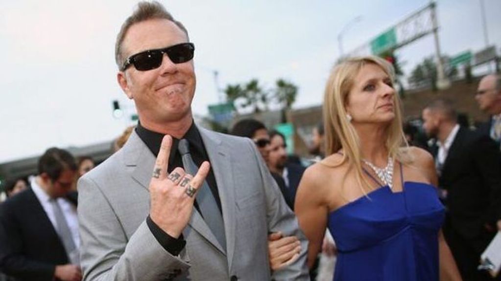 James Hetfield y su esposa Francesca