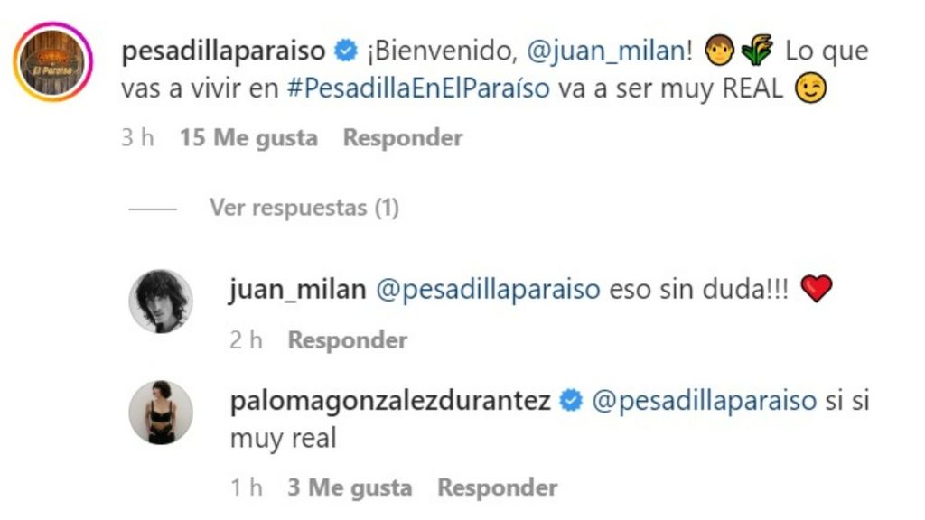 Paloma González reacciona al fichaje de su novio por 'Pesadilla en El Paraíso'