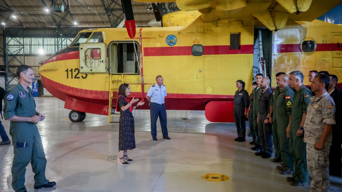 EuropaPress 4632711 ministra defensa margarita robles interviene visita base aerea torrejon 18 EuropaPress 4632711 ministra defensa margarita robles interviene visita base aerea torrejon 18