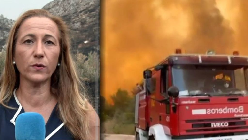 El incendio de Vall d'Ebo calcina 12.000 hectáreas en Alicante