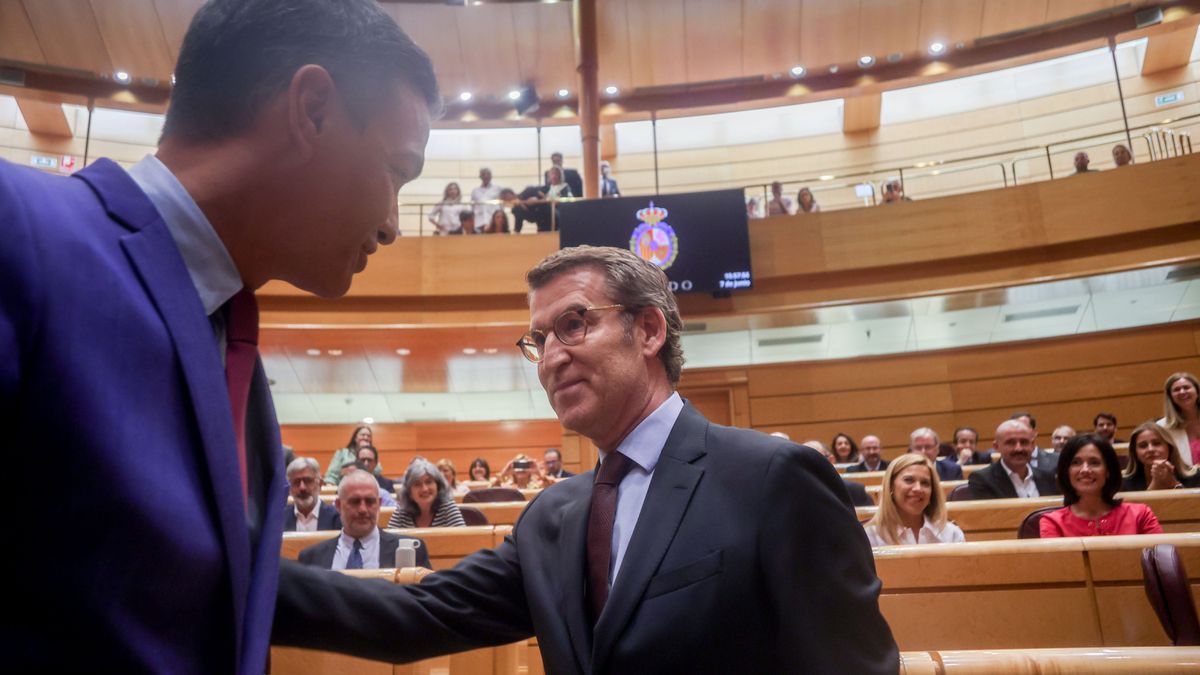 Pedro Sánchez y Alberto Núñez Feijóo Pedro Sánchez y Alberto Núñez Feijóo