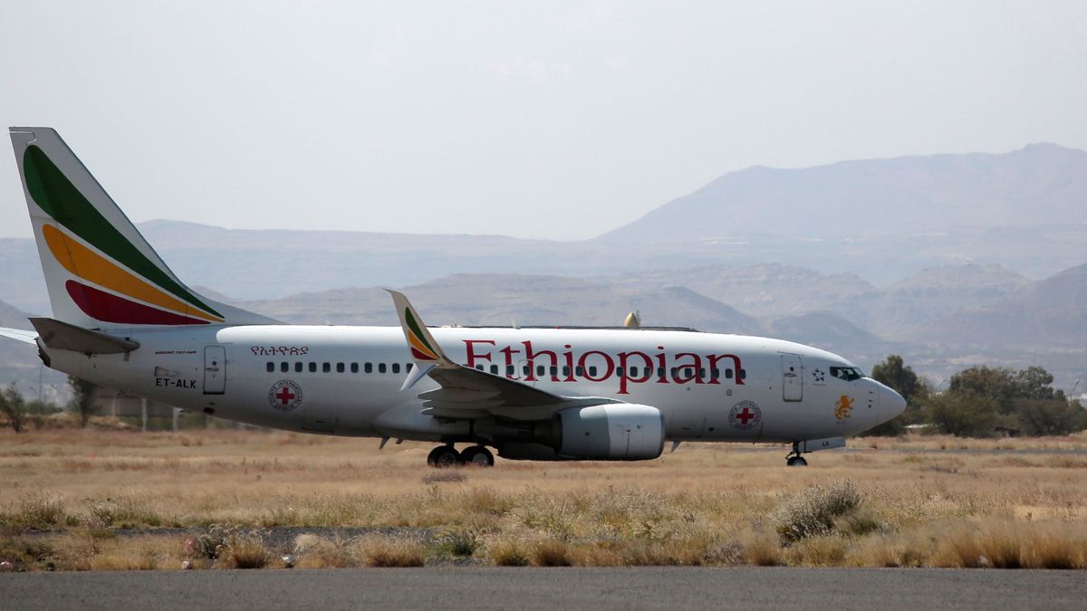 EuropaPress 3375979 15 october 2020 yemen sanaa an ethiopian airlines plane used by