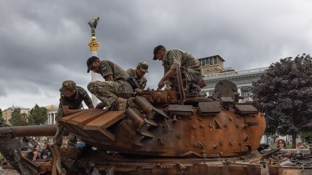 Militares en la guerra de Ucrania