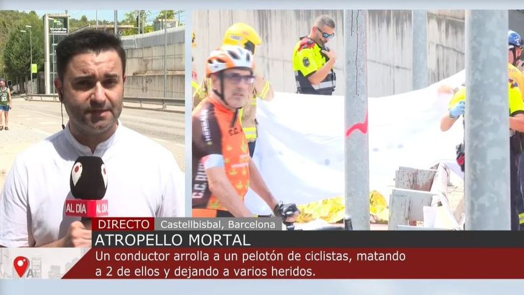 Dos ciclistas mueren y dos quedan heridos al ser atropellados en Castellbisbal: el conductor se ha fugado