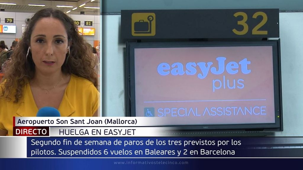 La huelga de pilotos de easyJet provoca 8 cancelaciones en Palma y Barcelona