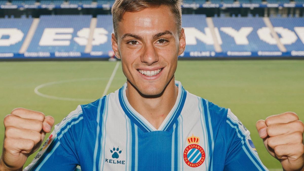 Dani Gómez con la camiseta del Espanyol Dani Gómez con la camiseta del Espanyol