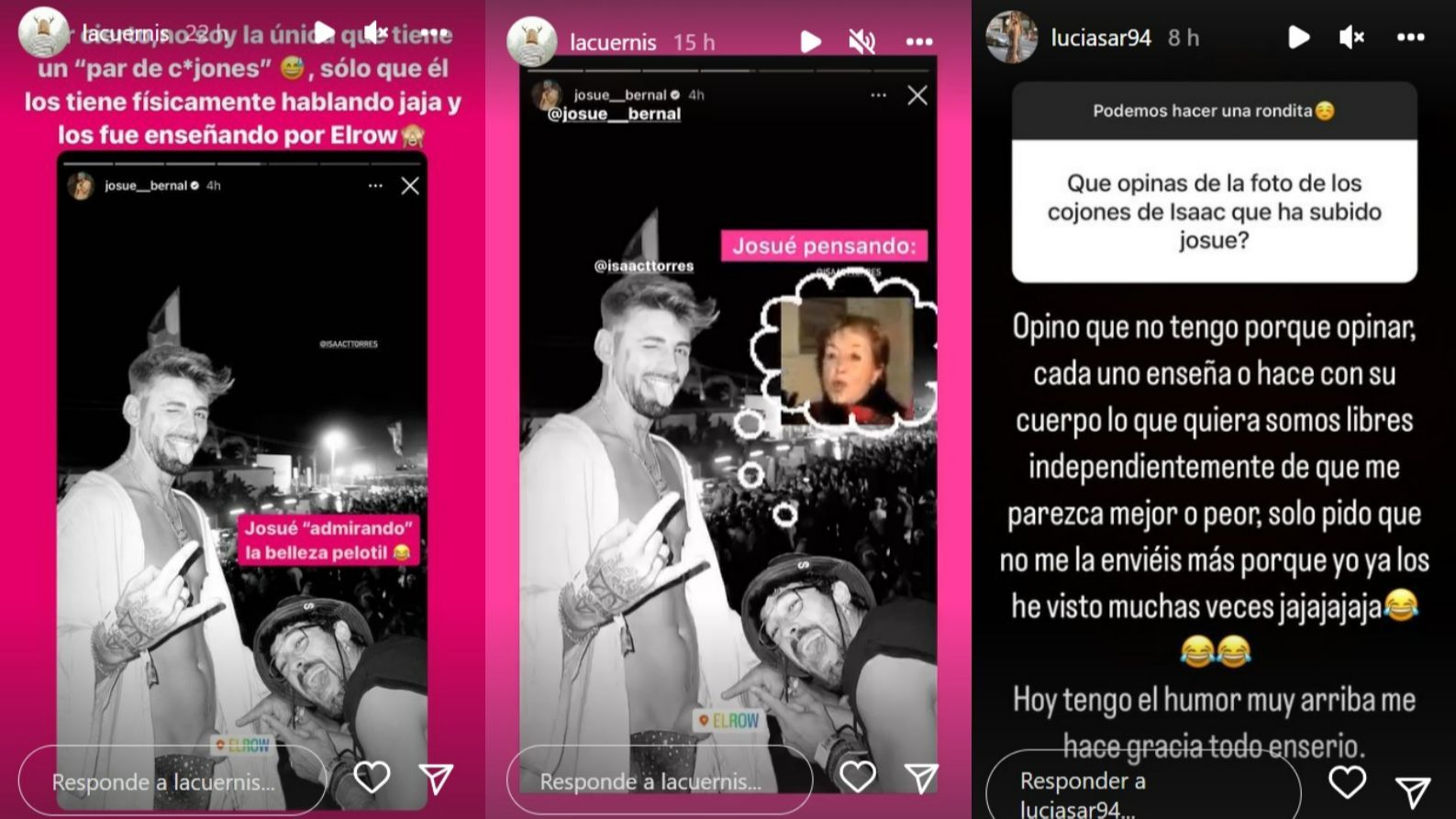 La reacción de Lucía Sánchez ante el desnudo de Isaac Torres