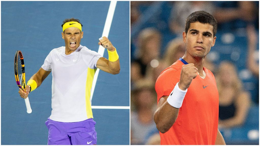 Rafa Nadal y Carlos Alcaraz mantienen sus posiciones en la ATP tras Cincinnati: tercero y cuarto, respectivamente