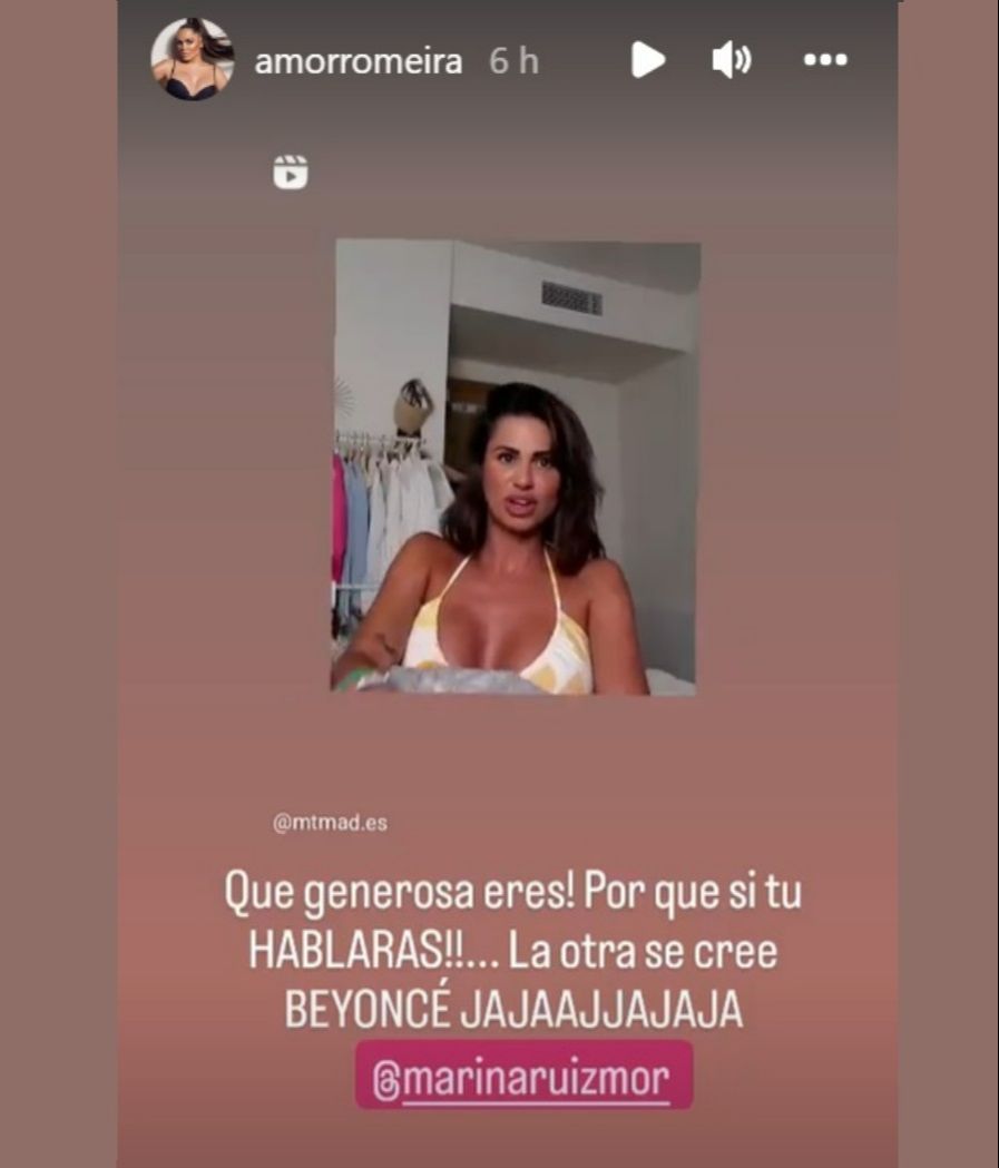 Amor Romeira apoya a Marina Ruiz