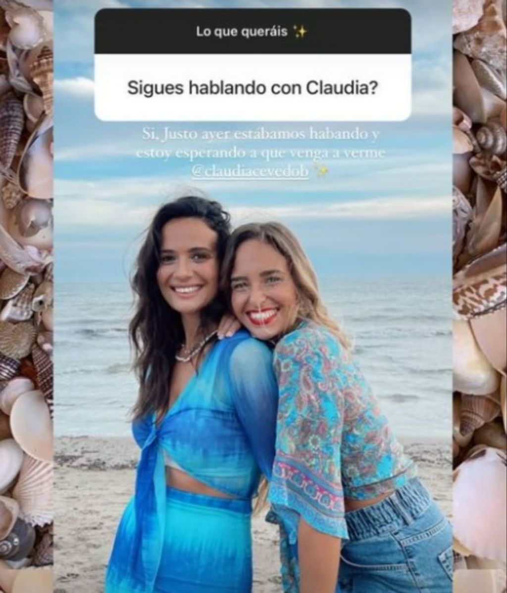 Lara Tronti aclara que sigue en contacto con Claudia Acevedo