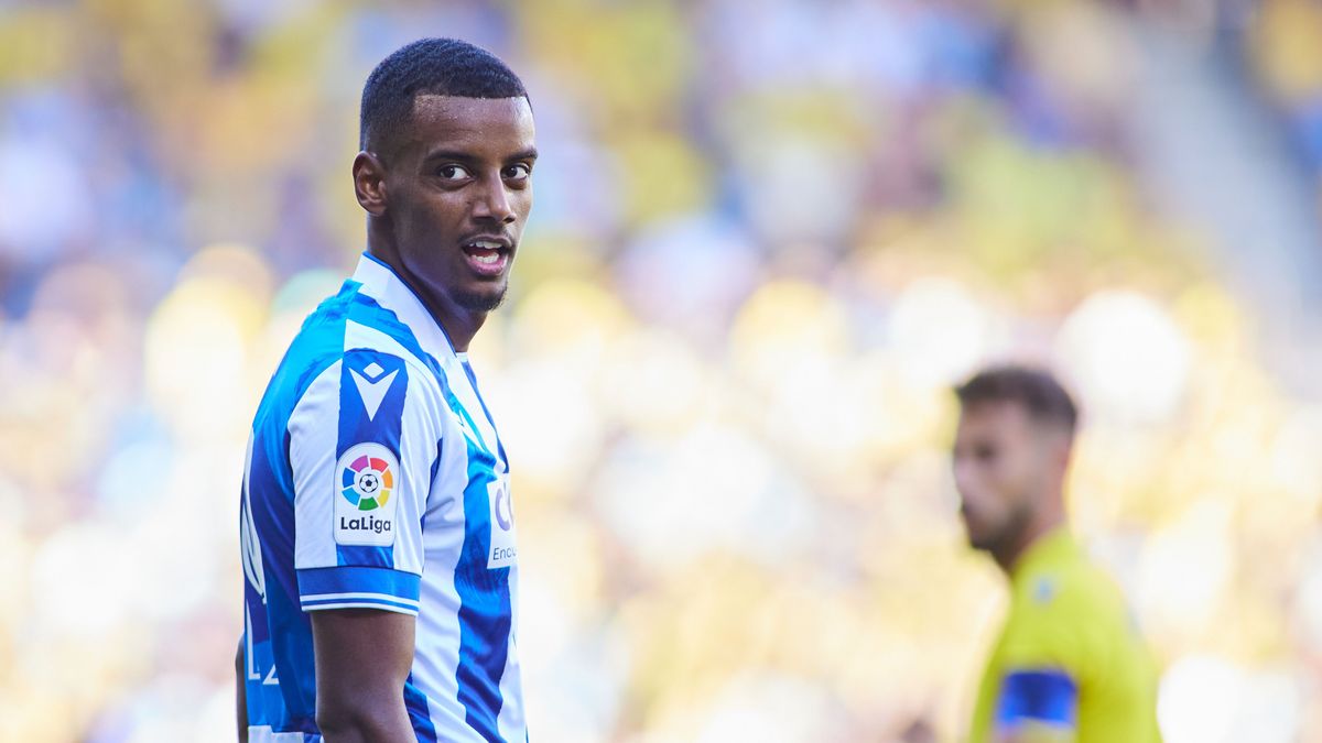 El jugador Alexander Isak El jugador Alexander Isak