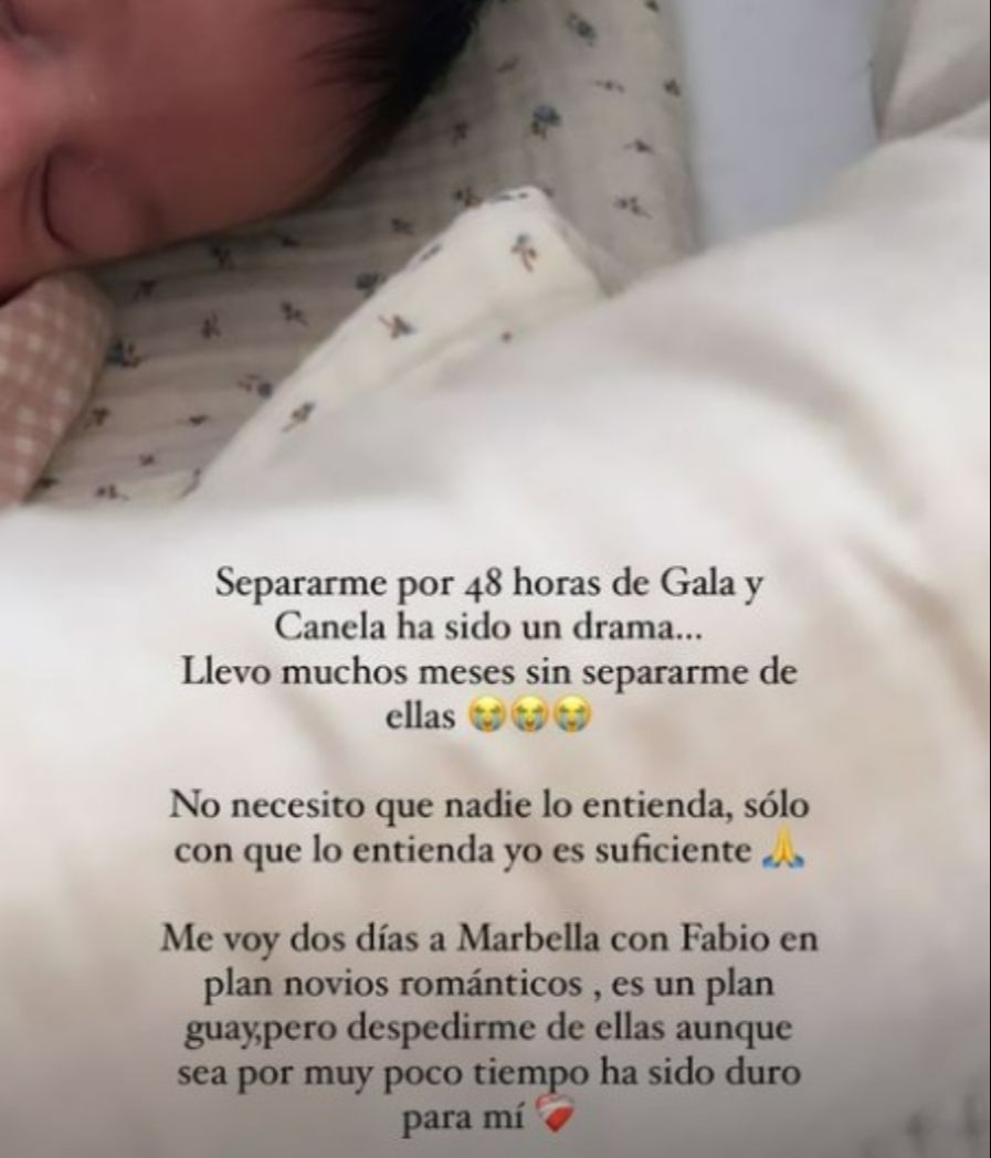 Violeta revela cómo se encuentra tras separarse por primera vez de Gala