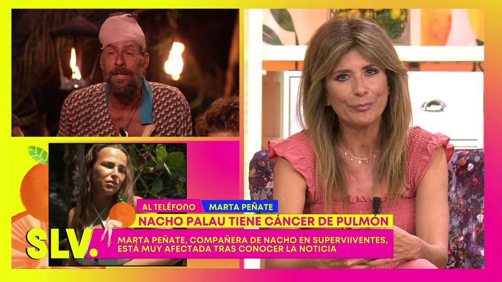 Marta Peñate nos cuenta en 'Sálvame' cómo está Nacho Palau tras comunicar que sufre cáncer de pulmón