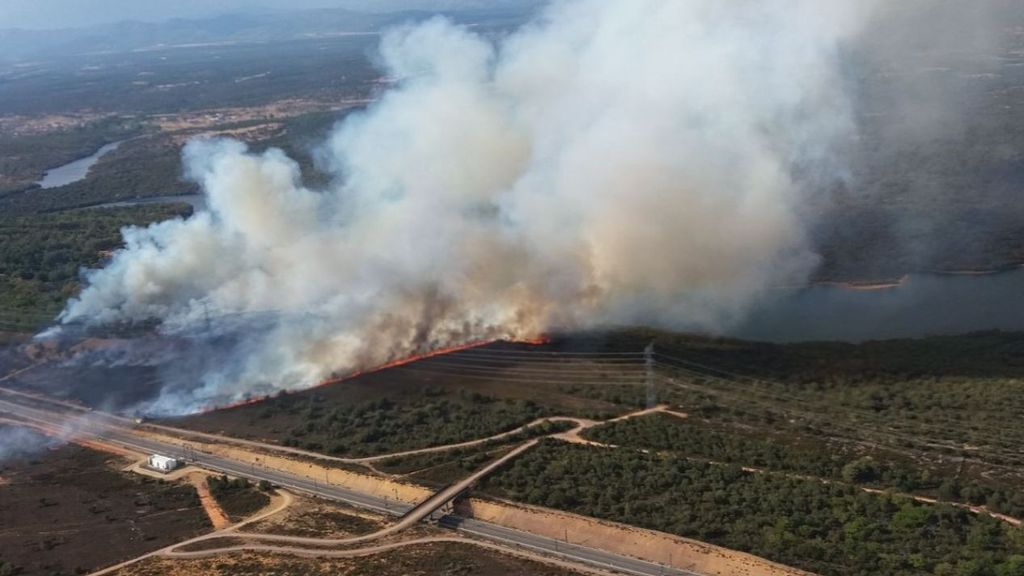 Reabierta la línea del Ave Madrid-Galicia cortada en Zamora por un incendio forestal