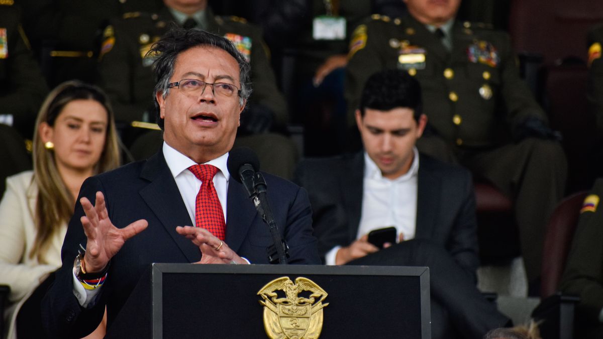 El presidente de Colombia, Gustavo Petro, en Bogotá El presidente de Colombia, Gustavo Petro, en Bogotá