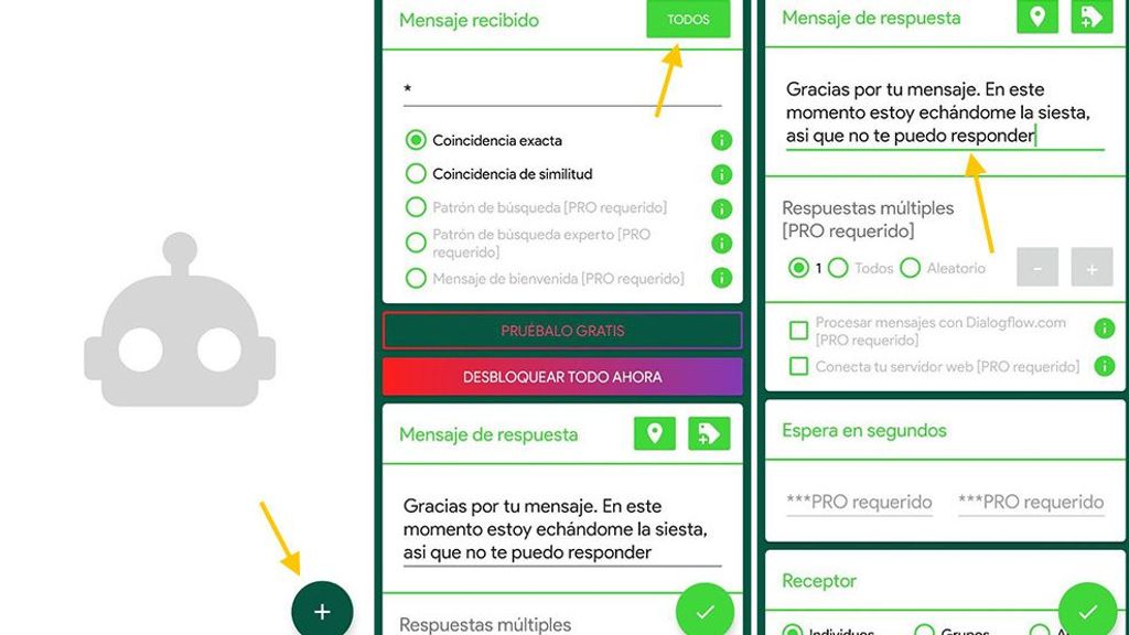 mensaje automatico whats