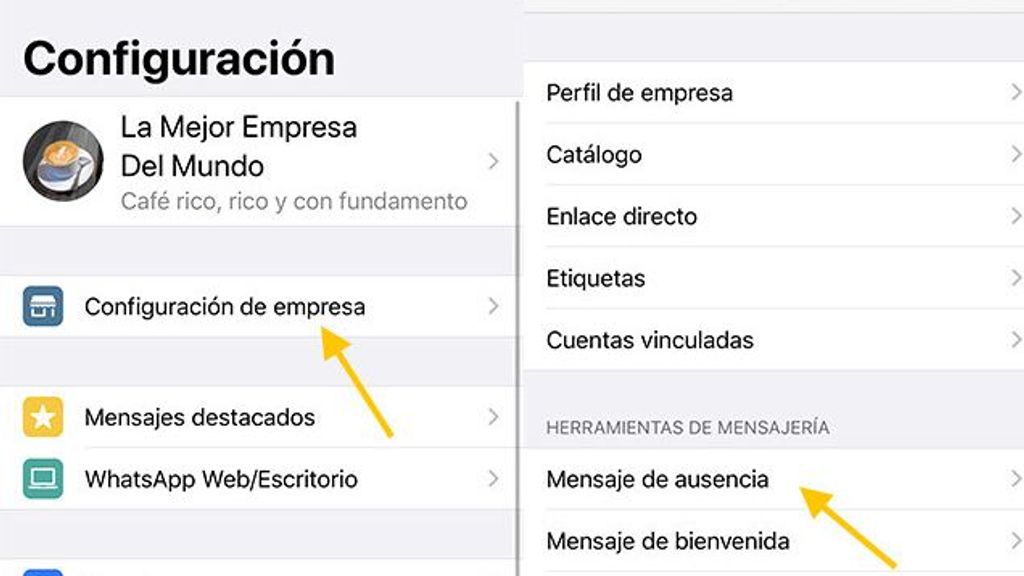 mensaje automatico whatsapp apple
