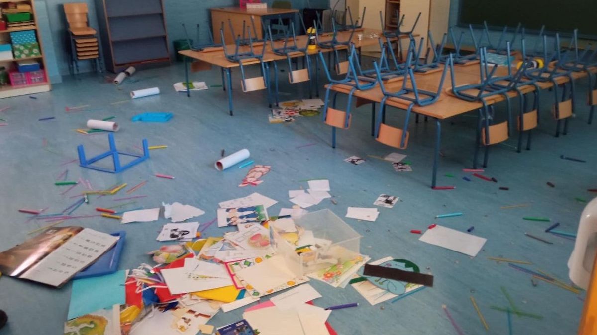 Vandalismo en una escuela infantil de Sevilla Vandalismo en una escuela infantil de Sevilla