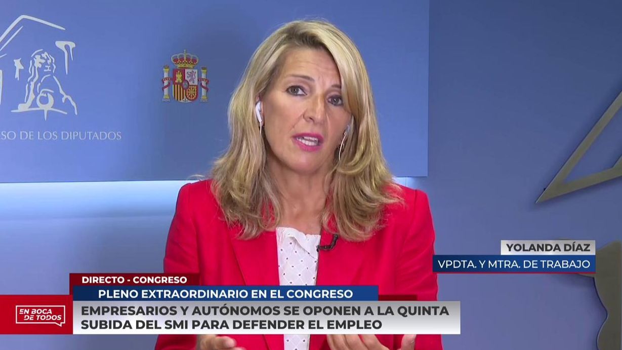La entrevista con Yolanda Díaz en el programa 'En boca de todos'